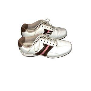 Etonic Women’s White Athletic Outdoor Preppy Lace Up Golf Shoes Size 8